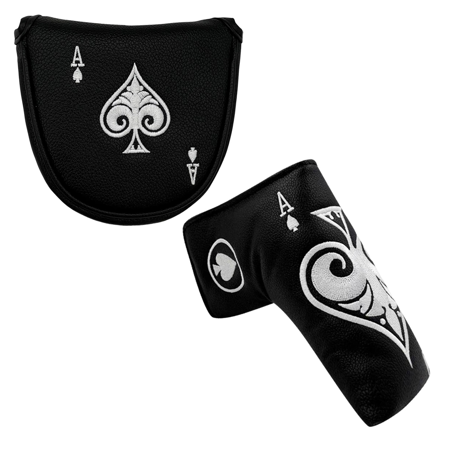 Golf Tees - Golf Putter-Abdeckung, Golfschläger-Abdeckung aus PU-Leder mit