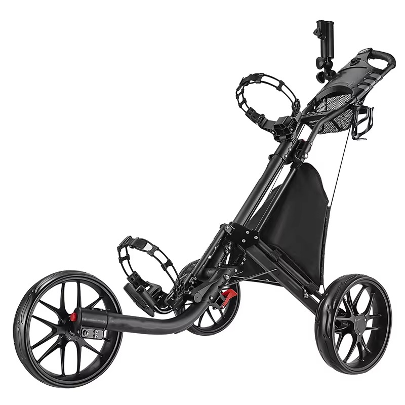 Golf Umbrella - Golf-Schiebewagen mit 4 Rädern, Robuster Leichter